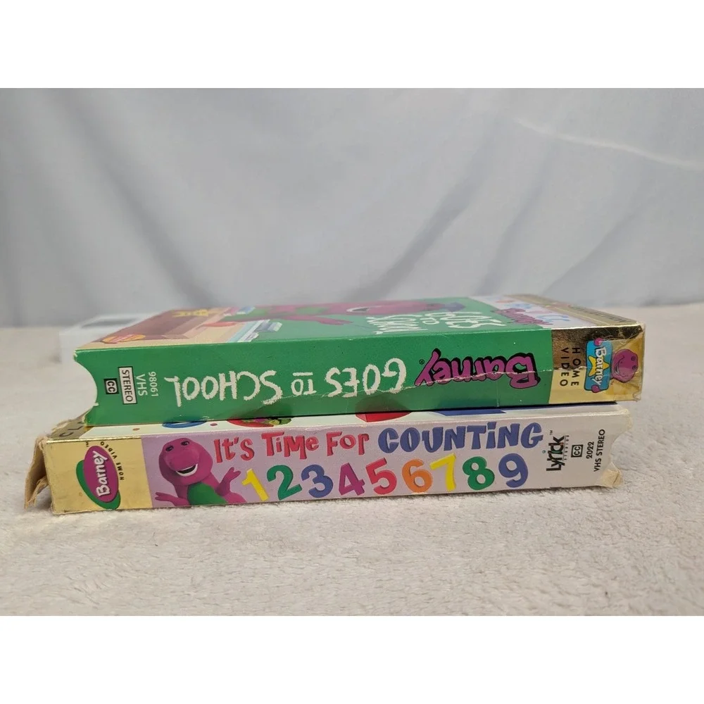 Barney Classic Collection VHS Lot of 5 Halloween Party‎ Adventure Bus Rare Tapes